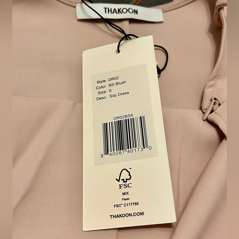 Thakoon Blush Pink Slip Dress | Size 6 | Minimalist Midi - Picture 4 of 4